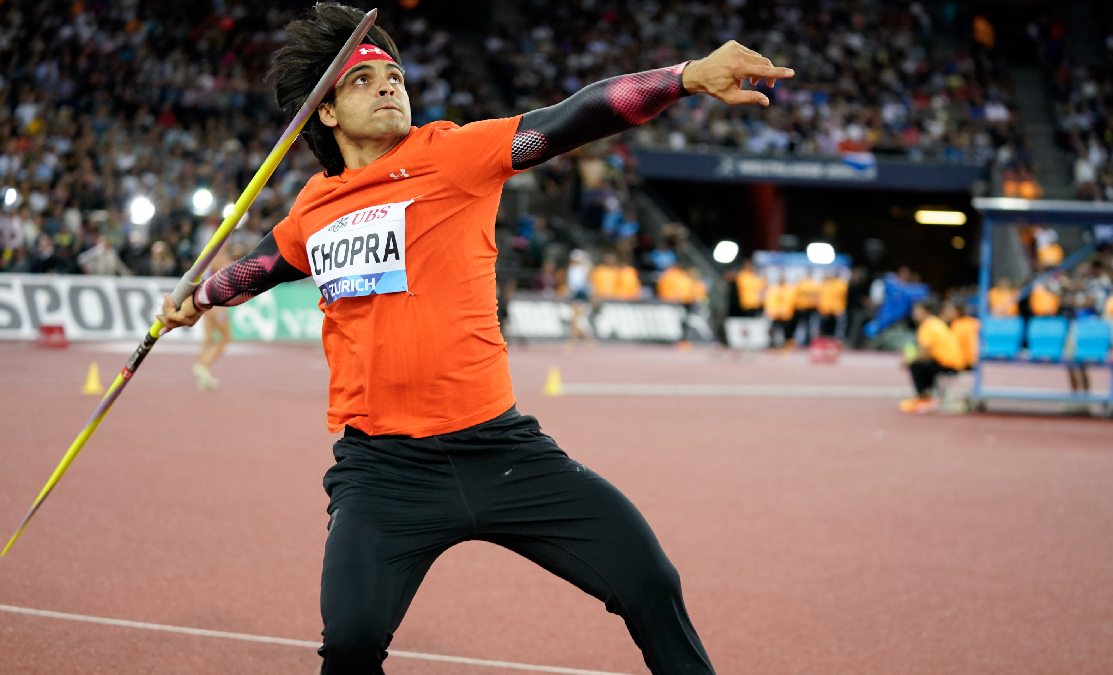 Picture of Neeraj Chopra throwing a Javelin
