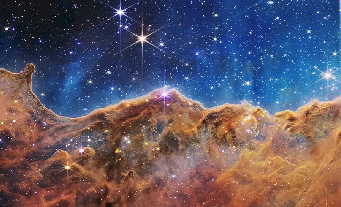 One of the first pictures sent by James Webb Telescope